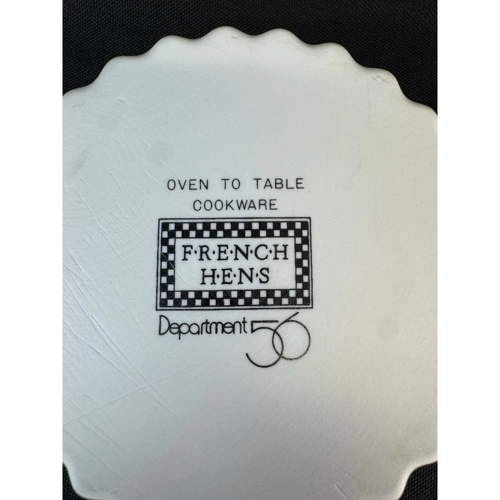 Department 56 French Hens Fluted Tart Quiche Pan 5